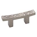 Hardware International [13-115-P] Solid Bronze Cabinet Pull Handle - Standard Sized - Deco Series - Platinum Finish - 1 1/2" C/C - 3" L