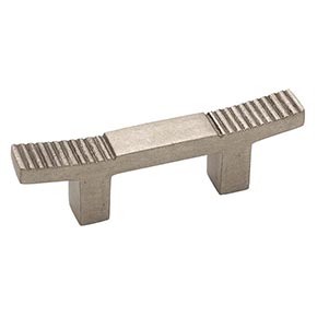 Hardware International [14-102-P] Solid Bronze Cabinet Pull Handle - Standard Sized - Deco Series - Platinum Finish - 2" C/C - 4" L