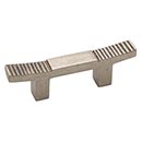 Hardware International [14-102-P] Solid Bronze Cabinet Pull Handle - Standard Sized - Deco Series - Platinum Finish - 2" C/C - 4" L