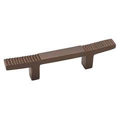 Hardware International [14-103-E] Solid Bronze Cabinet Pull Handle - Standard Sized - Deco Series - Espresso Finish - 3&quot; C/C - 6&quot; L