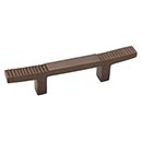 Hardware International [14-103-E] Solid Bronze Cabinet Pull Handle - Standard Sized - Deco Series - Espresso Finish - 3" C/C - 6" L