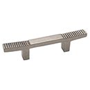 Hardware International [14-103-P] Solid Bronze Cabinet Pull Handle - Standard Sized - Deco Series - Platinum Finish - 3&quot; C/C - 6&quot; L