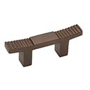 Hardware International [14-115-E] Solid Bronze Cabinet Pull Handle - Standard Sized - Deco Series - Espresso Finish - 1 1/2" C/C - 3" L