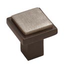 Espresso Platinum Finish - Angle Two-Tone Series Solid Bronze Decorative Hardware - Hardware International Bronze Hardware