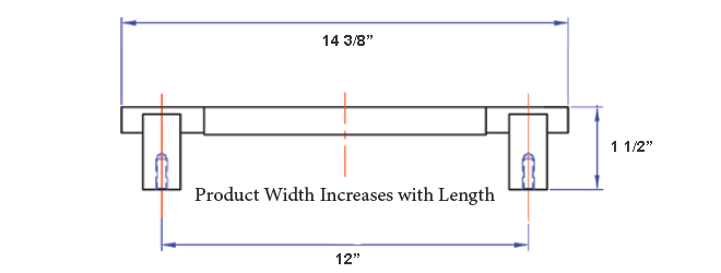 Edge Series 01-112 Appliance Pull