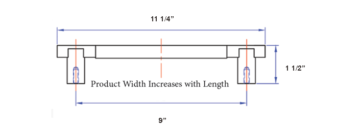 Edge Series 01-209 Appliance Pull