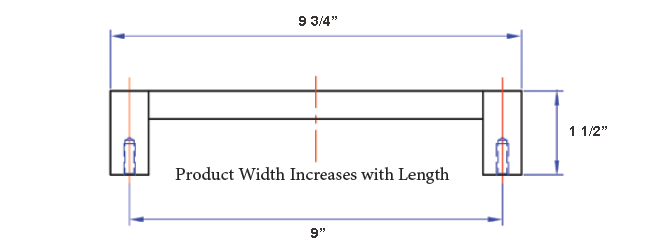 Angle Series 02-109 Appliance Pull Angle Series 02-109 Appliance Pull