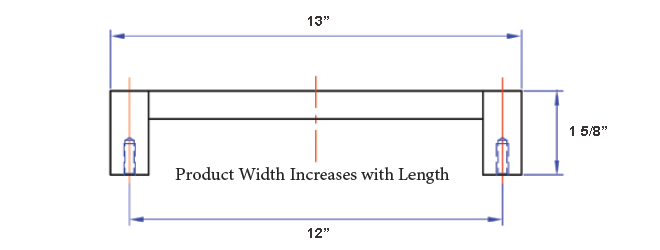 Angle Series 02-112 Appliance Pull Angle Series 02-112 Appliance Pull