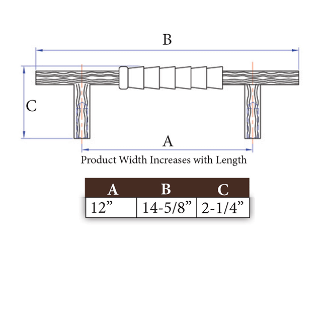 Natural Series 10-112 Appliance Pull