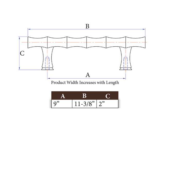 Natural Series 11-109 Appliance Pull