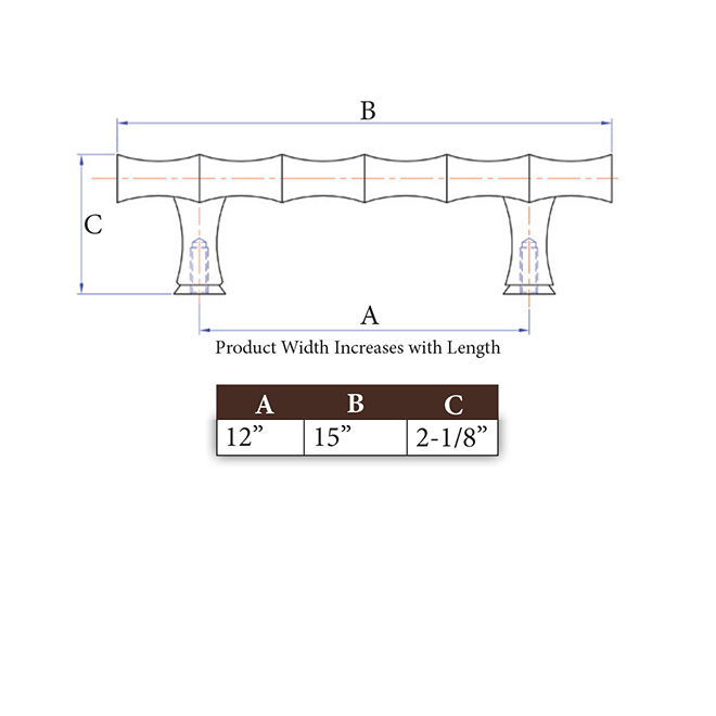 Natural Series 11-112 Appliance Pull