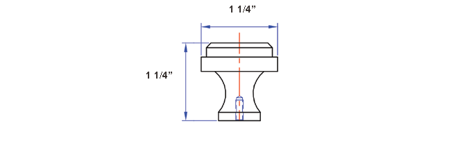 Edge Series 01-602 Knob