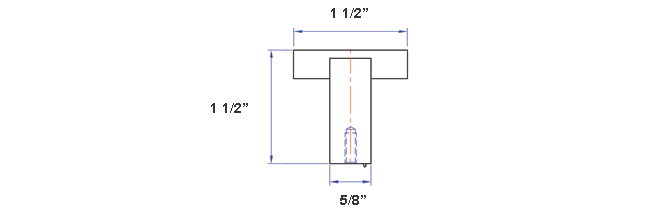 Edge Series 01-801 Knob