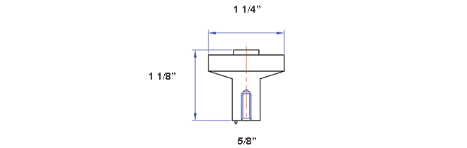 Angle Series 02-502 Knob