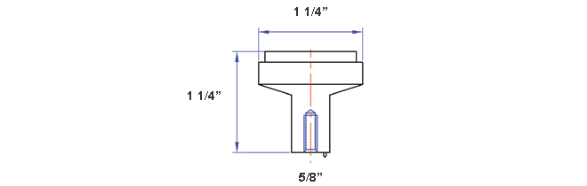 Angle Series 02-602 Knob