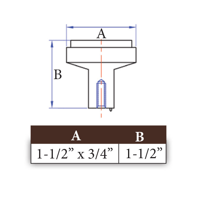 Angle Series 03-502 Knob