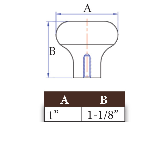 Renaissance Series 07-601 Knob