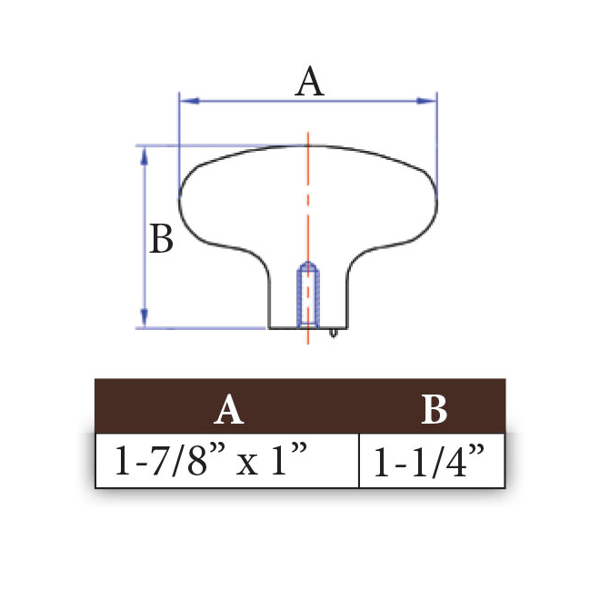 Mission Series 09-502 Knob