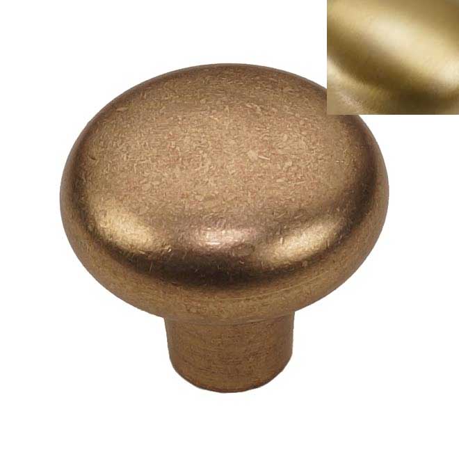Hardware International [07-602-SB] Solid Brass Cabinet Knob
