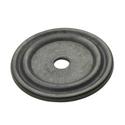 Horton Brasses [BP-14-DA] Solid Brass Cabinet Knob Backplate - Classic - Oil Rubbed Bronze Finish - 1 1/4" Dia.