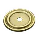 Horton Brasses [BP-14-LA] Solid Brass Cabinet Knob Backplate - Classic - Light Antique Finish - 1 1/4" Dia.