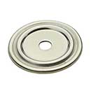 Horton Brasses [BP-14-PN] Solid Brass Cabinet Knob Backplate - Classic - Polished Nickel Finish - 1 1/4" Dia.