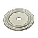 Horton Brasses [BP-14-SN] Solid Brass Cabinet Knob Backplate - Classic - Satin Nickel Finish - 1 1/4" Dia.