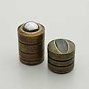 Horton Brasses [BC-275-A] Solid Brass Cabinet Door Ball Catch - Mortise - Antique Finish - 7/16″ Dia.