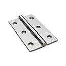 Horton Brasses [PB-409-PN] Solid Brass Cabinet Door Butt Hinge - Square Corner - Polished Nickel Finish - Pair - 2 1/2&quot; H x 1 1/2&quot; W