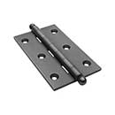 Horton Brasses [PB-409B-DA] Solid Brass Cabinet Door Butt Hinge - Ball Tip - Square Corner - Oil Rubbed Bronze Finish - Pair - 2 1/2&quot; H x 1 1/2&quot; W