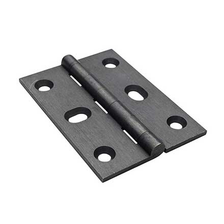 Horton Brasses [PB-410-DA] Solid Brass Cabinet Door Butt Hinge - Square Corner - Adjustable - Oil Rubbed Bronze Finish - Pair - 2 1/2&quot; H x 1 3/4&quot; W