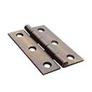 Horton Brasses [DH-2-A] Solid Brass Cabinet Door Butt Hinge - Rolled Barrel - Square Corner - Antique Finish - Pair - 2 1/2&quot; H x 1 5/8&quot; W
