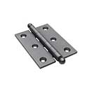 Horton Brasses [PB-407B-DA] Solid Brass Cabinet Door Butt Hinge - Ball Tip - Square Corner - Oil Rubbed Bronze Finish - Pair - 2&quot; H x 1 1/2&quot; W