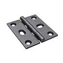 Horton Brasses [PB-408-DA] Solid Brass Cabinet Door Butt Hinge - Square Corner - Adjustable - Oil Rubbed Bronze Finish - Pair - 2&quot; H x 1 3/4&quot; W
