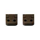 Horton Brasses [PB-403-A] Solid Brass Box Radial Stop Hinge - 1/4" Radius Corner - Antique Finish - Pair - 5/8" H x 11/16" W