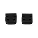 Horton Brasses [PB-403-DA] Solid Brass Box Radial Stop Hinge - 1/4" Radius Corner - Oil Rubbed Bronze Finish - Pair - 5/8" H x 11/16" W