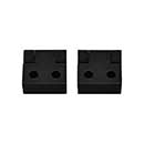 Horton Brasses [PB-404-DA] Solid Brass Box Stop Hinge - Square Corner - Oil Rubbed Bronze Finish - Pair - 5/8" H x 11/16" W