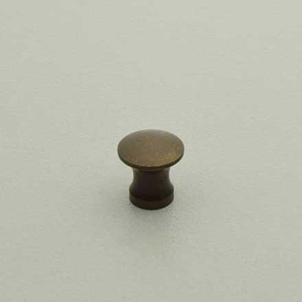 Horton Brasses [H-42-0.375-A] Solid Brass Cabinet Knob - Classic - Antique Finish - 3/8" Dia.
