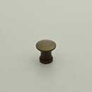 Horton Brasses [H-42-0.375-A] Solid Brass Cabinet Knob - Classic - Antique Finish - 3/8" Dia.
