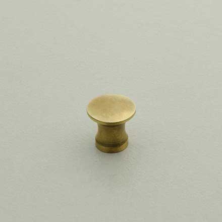 Horton Brasses [H-42-0.375-LA] Solid Brass Cabinet Knob - Classic - Light Antique Finish - 3/8" Dia.