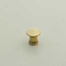 Horton Brasses [H-42-0.375-SB] Solid Brass Cabinet Knob - Classic - Satin Brass Unlacquered Finish - 3/8" Dia.