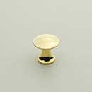 Horton Brasses [H-42-0.50-B] Solid Brass Cabinet Knob - Classic - Polished Brass Unlacquered Finish - 1/2" Dia.