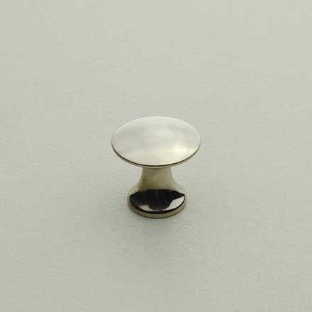Horton Brasses [H-42-0.50-PN] Solid Brass Cabinet Knob - Classic - Polished Nickel Finish - 1/2" Dia.