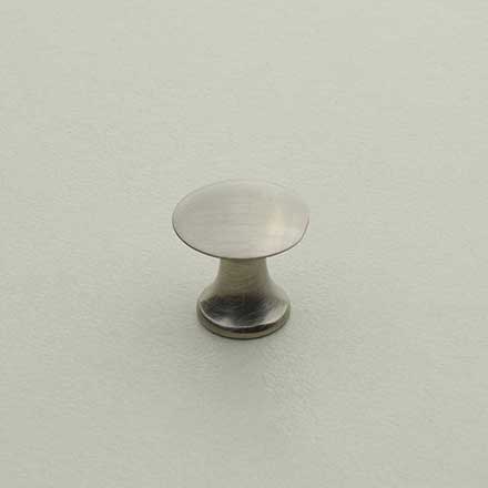 Horton Brasses [H-42-0.50-SN] Solid Brass Cabinet Knob - Classic - Satin Nickel Finish - 1/2" Dia.