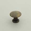 Horton Brasses [H-42-0.625-A] Solid Brass Cabinet Knob - Classic - Antique Finish - 5/8" Dia.