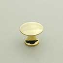 Horton Brasses [H-42-0.625-B] Solid Brass Cabinet Knob - Classic - Polished Brass Unlacquered Finish - 5/8" Dia.