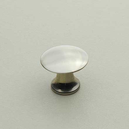 Horton Brasses [H-42-0.625-PN] Solid Brass Cabinet Knob - Classic - Polished Nickel Finish - 5/8" Dia.