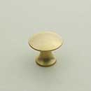 Horton Brasses [H-42-0.625-SB] Solid Brass Cabinet Knob - Classic - Satin Brass Unlacquered Finish - 5/8" Dia.
