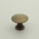 Horton Brasses [H-42-0.75-A] Solid Brass Cabinet Knob - Classic - Antique Finish - 3/4" Dia.