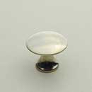 Horton Brasses [H-42-0.75-PN] Solid Brass Cabinet Knob - Classic - Polished Nickel Finish - 3/4" Dia.